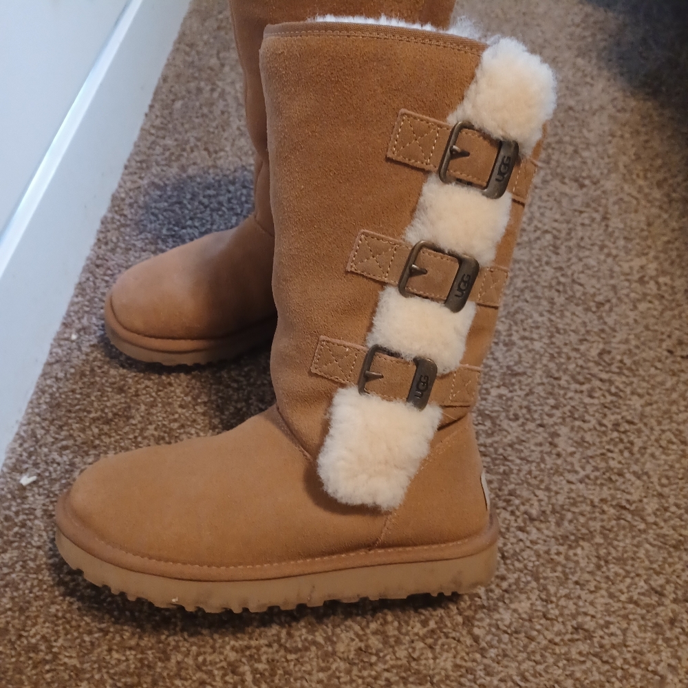 Brown Suede Ugg Boots Fully Lined - image 3